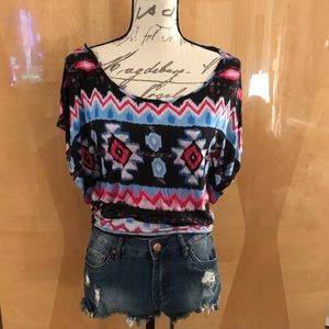 Rue 21 aztec crop top